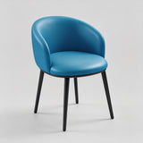 Modern Dining Armchair — Multi-Colour Leather & Fabric Upholstery - StoolTopia