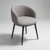 Modern Dining Armchair — Multi-Colour Leather & Fabric Upholstery - StoolTopia