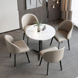 Modern Elegance Luxurious Dining Chair with Sleek Black Legs for Contemporary Spaces - StoolTopia