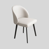 Modern Elegance Luxurious Dining Chair with Sleek Black Legs for Contemporary Spaces - StoolTopia
