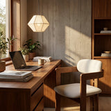 Modern FAS Ash Wood Dining Chair with Linen Upholstery – Black Frame Contemporary Design - StoolTopia