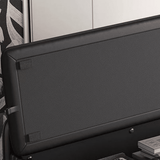 Modern Faux Leather Entryway Storage Bench – Gray & Beige - StoolTopia