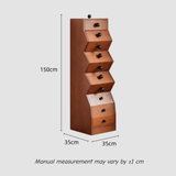 Modern Geometric Wooden Drawer Cabinet - StoolTopia