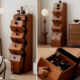 Modern Geometric Wooden Drawer Cabinet - StoolTopia