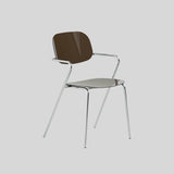 Modern Glossy Acrylic Armchair – Minimalist Dining & Café Chair with Chrome Frame - StoolTopia
