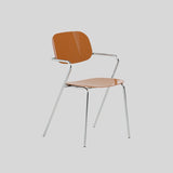 Modern Glossy Acrylic Armchair – Minimalist Dining & Café Chair with Chrome Frame - StoolTopia