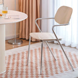 Modern Glossy Acrylic Armchair – Minimalist Dining & Café Chair with Chrome Frame - StoolTopia