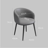 Modern Grey Leather Armchair - Sleek Design and Ultimate Comfort - StoolTopia