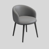 Modern Grey Leather Armchair - Sleek Design and Ultimate Comfort - StoolTopia