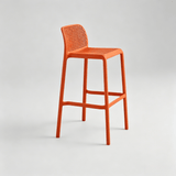 Modern Hollow-Back PP Bar Stool – Ergonomic High Chair with Breathable Raindrop Design, Multi-Colour Options for Bars, Cafés & Home Kitchen Islands - StoolTopia