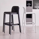 Modern Hollow-Back PP Bar Stool – Ergonomic High Chair with Breathable Raindrop Design, Multi-Colour Options for Bars, Cafés & Home Kitchen Islands - StoolTopia