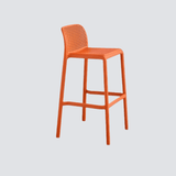Modern Hollow - Back PP Bar Stool – Ergonomic High Chair with Breathable Raindrop Design, Multi - Colour Options for Bars, Cafés & Home Kitchen Islands - StoolTopia