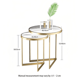 Modern Italian Minimalist Gold Metal Accent End Table | STOOLTOPIA - StoolTopia