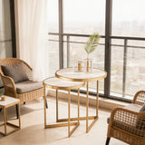 Modern Italian Minimalist Gold Metal Accent End Table | STOOLTOPIA - StoolTopia