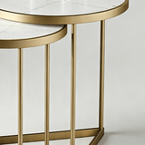 Modern Italian Minimalist Gold Metal Accent End Table | STOOLTOPIA - StoolTopia