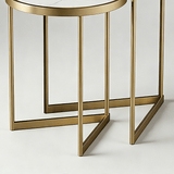 Modern Italian Minimalist Gold Metal Accent End Table | STOOLTOPIA - StoolTopia