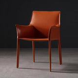 Modern Leather Armchair Dinning Chair - StoolTopia