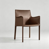 Modern Leather Armchair Dinning Chair - StoolTopia