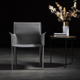 Modern Leather Armchair Dinning Chair - StoolTopia
