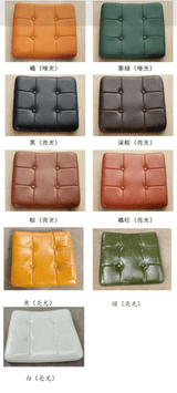 Modern Leather Ottoman with Chrome Base - StoolTopia