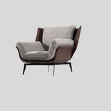 Modern Lounge Chair with Saddle Leather Base & Carbon Steel Legs - StoolTopia