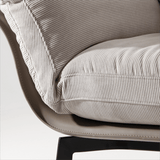 Modern Lounge Chair with Saddle Leather Base & Carbon Steel Legs - StoolTopia