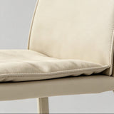Modern Minimalist Counter & Bar Stool – Carbon Steel Frame, Microfiber Leather Upholstery, 65/75 cm Seat Height - StoolTopia