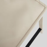 Modern Minimalist Counter & Bar Stool – Carbon Steel Frame, Microfiber Leather Upholstery, 65/75 cm Seat Height - StoolTopia