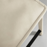 Modern Minimalist Counter & Bar Stool – Carbon Steel Frame, Microfiber Leather Upholstery, 65/75 cm Seat Height - StoolTopia