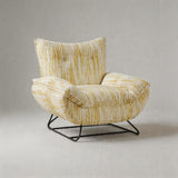 Modern Minimalist Upholstered Accent Chair with Ottoman for Living Room - StoolTopia