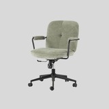 Modern Office Chair with Adjustable Height and Soft Fabric Upholstery - StoolTopia
