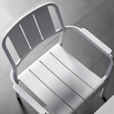Modern Outdoor Lounge Armchair – All - Weather Stackable Patio Chair - StoolTopia