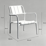 Modern Outdoor Lounge Armchair – All-Weather Stackable Patio Chair - StoolTopia
