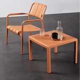 Modern Outdoor Lounge Armchair – All - Weather Stackable Patio Chair - StoolTopia