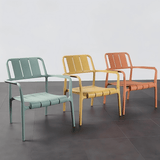 Modern Outdoor Lounge Armchair – All - Weather Stackable Patio Chair - StoolTopia