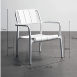 Modern Outdoor Lounge Armchair – All - Weather Stackable Patio Chair - StoolTopia