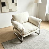 Modern Retro Lounge Armchair – Chrome Frame | StoolTopia - StoolTopia