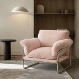 Modern Retro Lounge Armchair – Chrome Frame | StoolTopia - StoolTopia
