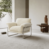 Modern Retro Lounge Armchair – Chrome Frame | StoolTopia - StoolTopia