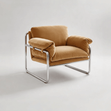 Modern Retro Lounge Armchair – Chrome Frame | StoolTopia - StoolTopia