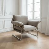 Modern Retro Lounge Armchair – Chrome Frame | StoolTopia - StoolTopia