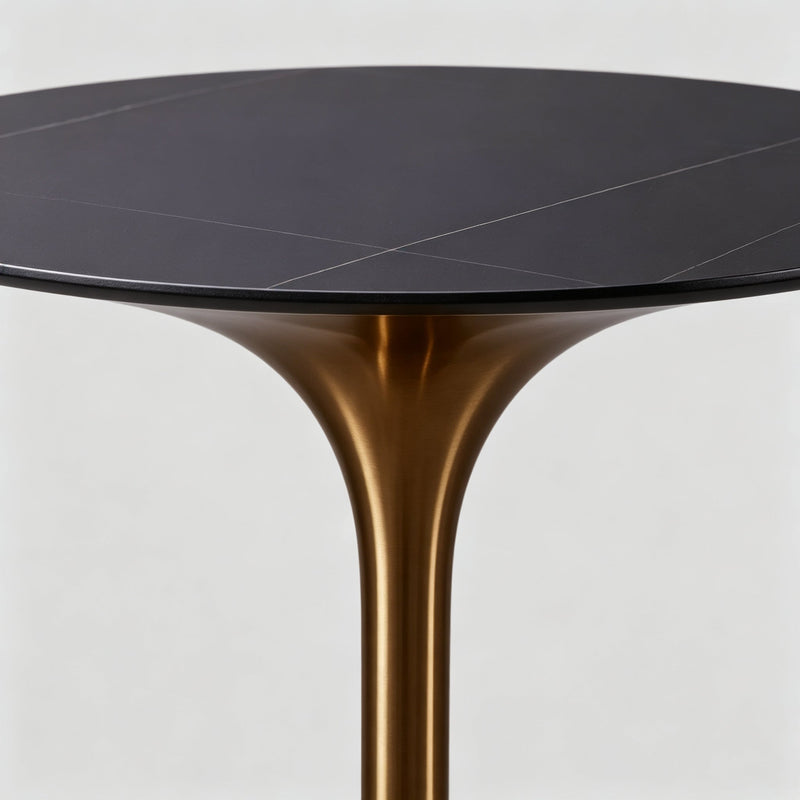 Round Bar Table with Metal Base - Custom Top Options – StoolTopia