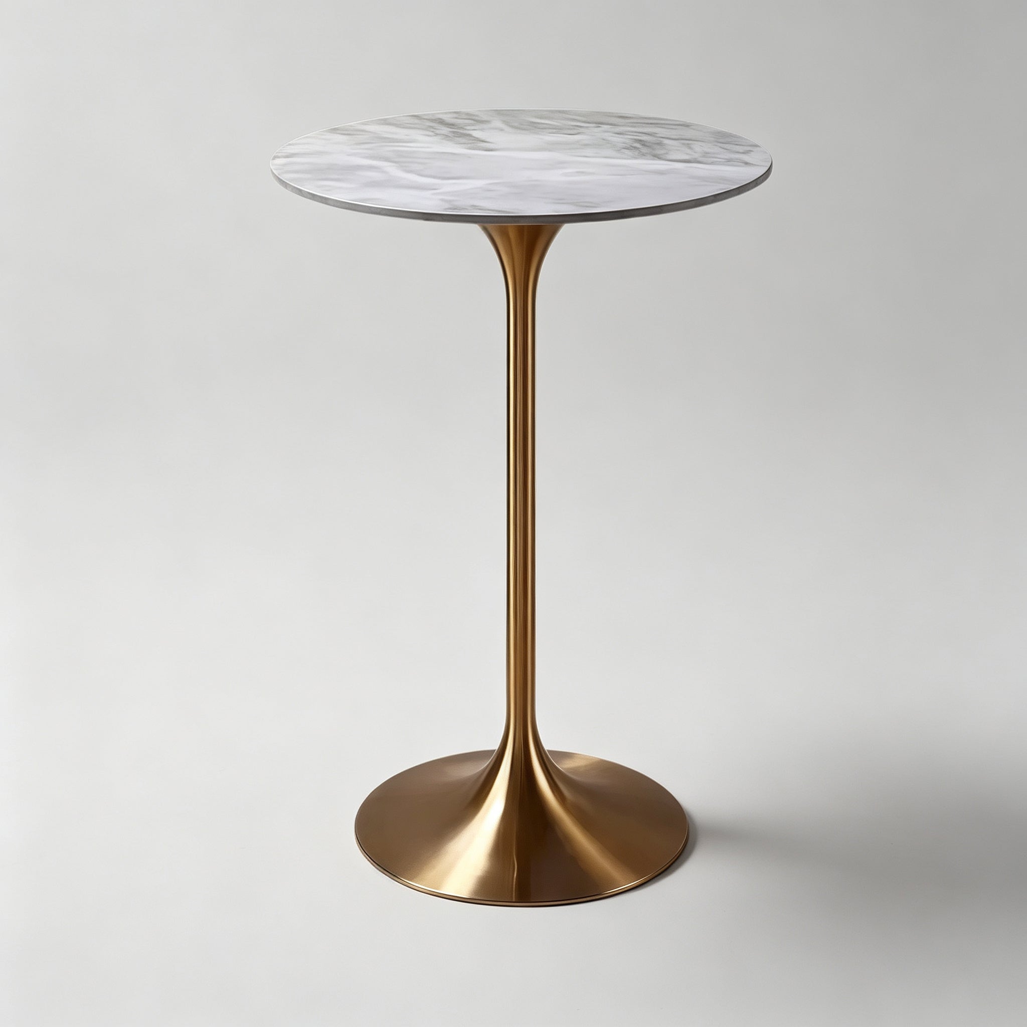 Round Bar Table with Metal Base - Custom Top Options – StoolTopia