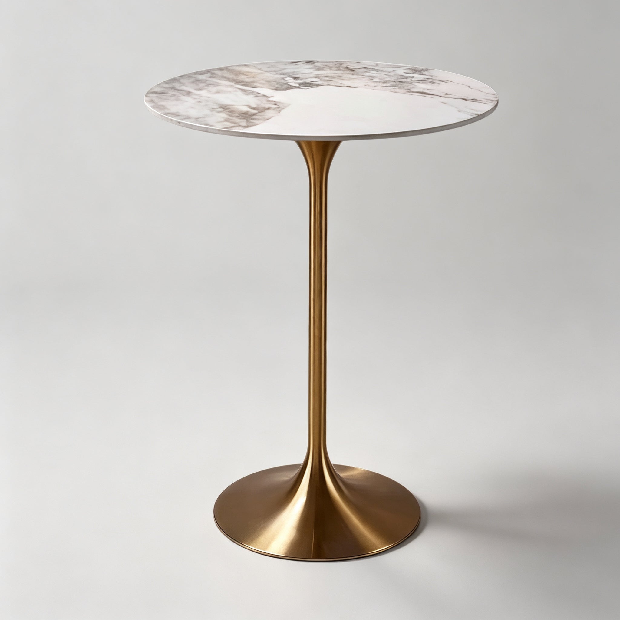Round Bar Table with Metal Base - Custom Top Options – StoolTopia