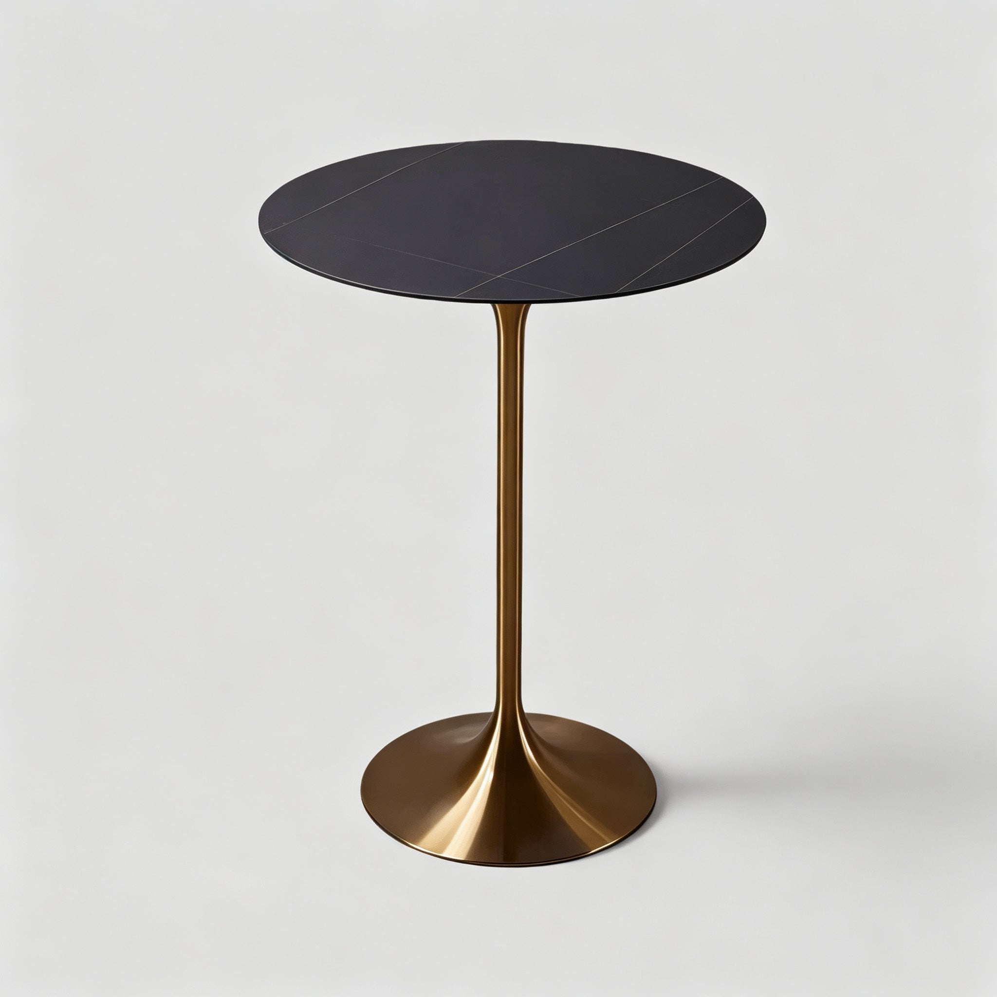 Round Bar Table with Metal Base - Custom Top Options – StoolTopia