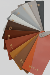 Modern Saddle Leather Sling Lounge Chair with Wooden Frame - StoolTopia