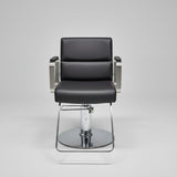 Modern Stainless Steel Salon Chair – Hydraulic Barber & Beauty Studio Seating - StoolTopia
