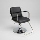 Modern Stainless Steel Salon Chair – Hydraulic Barber & Beauty Studio Seating - StoolTopia