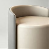 Modern Swivel Accent Chair with PU Leather & Houndstooth Fabric - StoolTopia