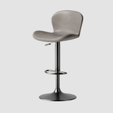 Modern Swivel Bar Stool - Saddle Leather Seat - StoolTopia